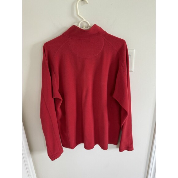 L.L. BEAN Men's 1/4 Zip Vintage Pull Over Fleece Red Size L - Picture 3 of 4
